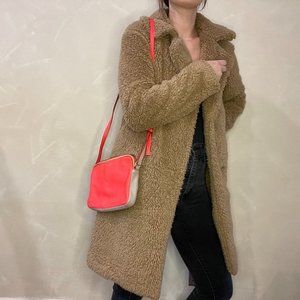 Marc by Marc Jacobs Neon Pink and Cool Grey Classic Crossbody Bag